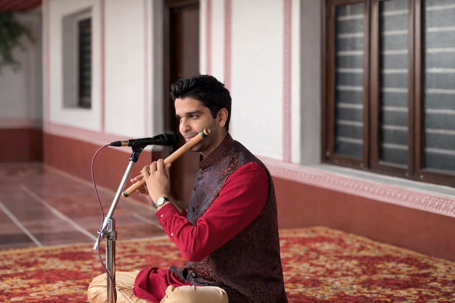 Performance at traditional courtyard